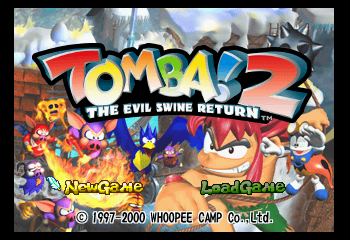 Tomba! 2: The Evil Swine Return Title Screen